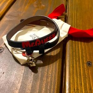 Alexander McQueen leather bracelet (black)